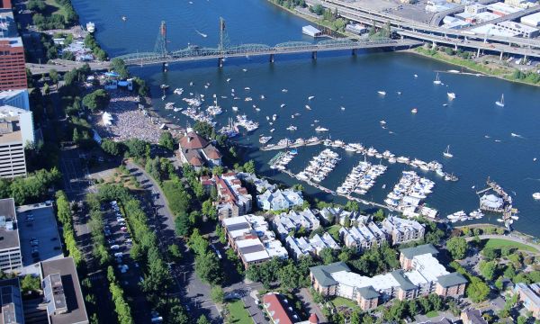 Photo of Blues Fest in downtown Portland, OR