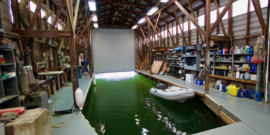 Photo of a Custom Boathouse — 42 ft well